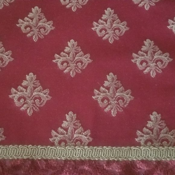 RARE AUSTIN HORN CHRISTMAS HOLIDAY RED & GOLD TABLE RUNNER CENTERPIECE TASSEL - Picture 6 of 16